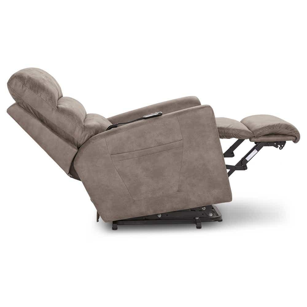 Liam Bronze Power Lift Recliner in Charcoal, controller view