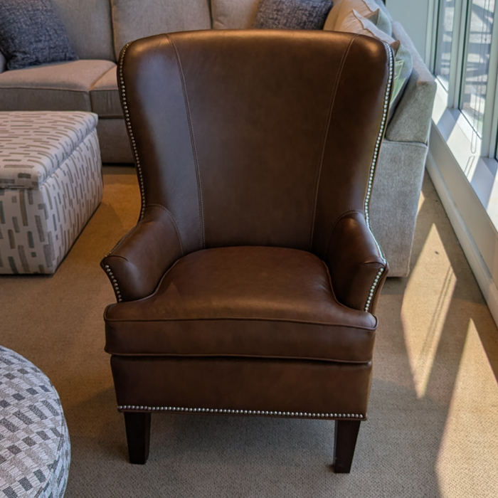 Clearance Leather Chair by England Furniture