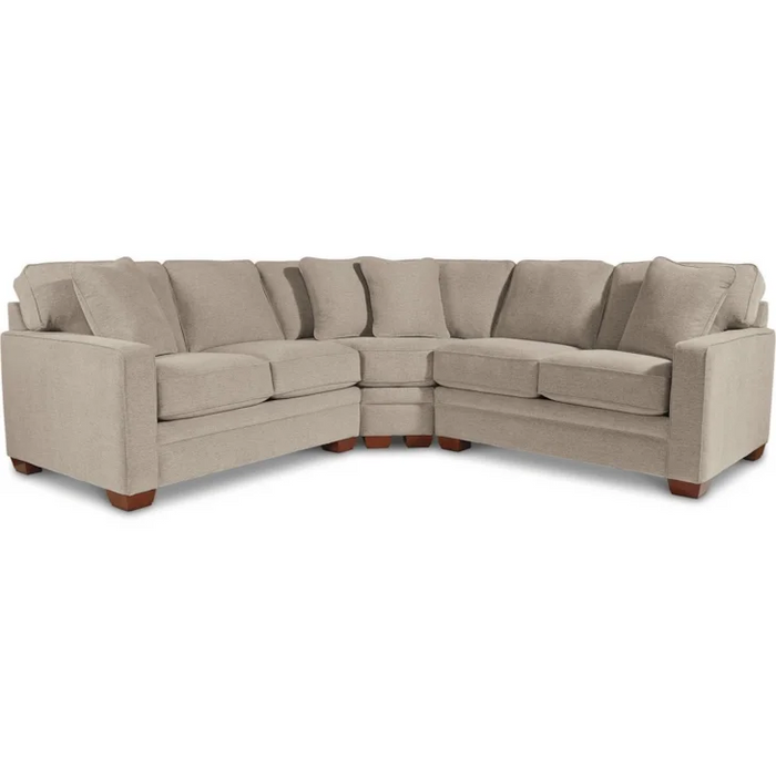 Meyer Contemporary 3-Piece Sectional with Wedge by La-Z-Boy