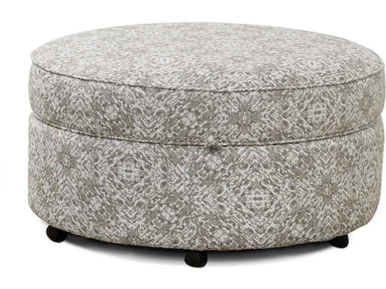 Midtown Round  Storage Ottoman by England Furniture