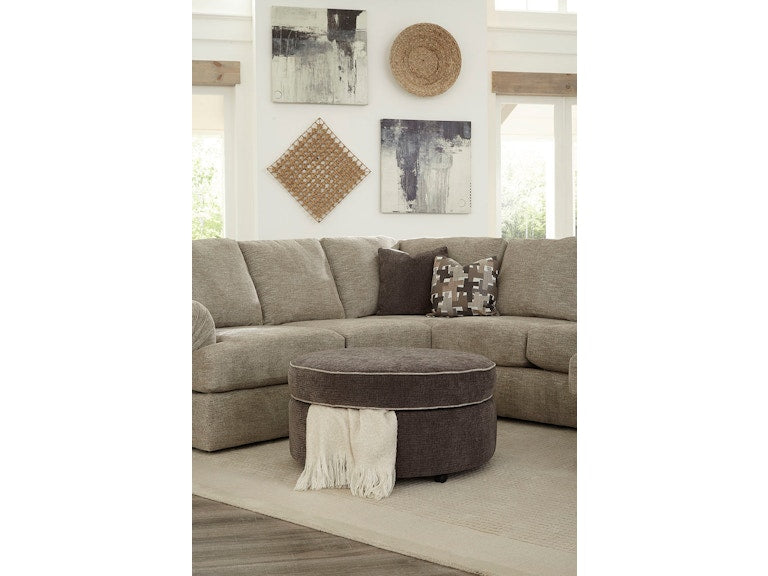 Midtown Round  Storage Ottoman by England Furniture
