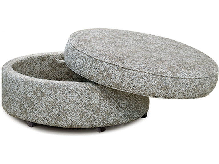 Midtown Round  Storage Ottoman by England Furniture