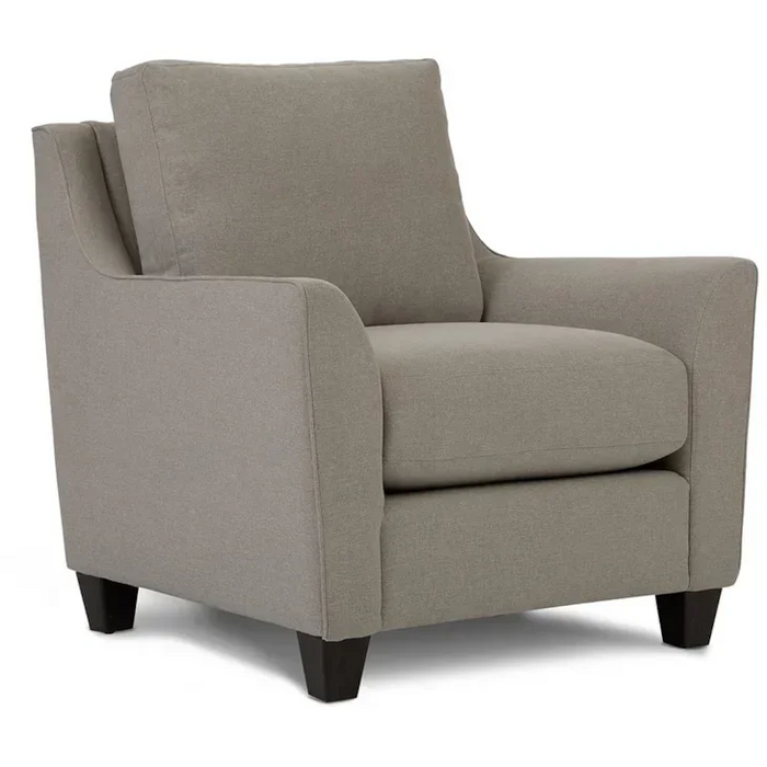 Noah Contemporary Upholstered Chair with Tapered Wood Leg by La-Z-Boy