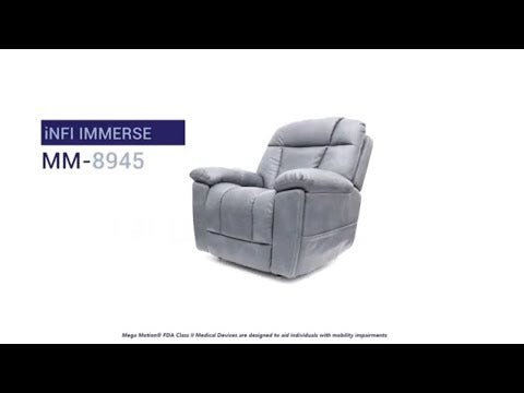 Mega Motion iNFI Immerse Infinite-Position Power Lift Recliner with Integrated Audio