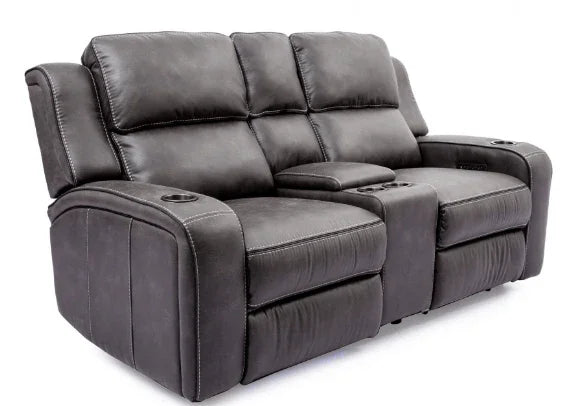 Power Headrest Reclining Console Loveseat by Warehouse M