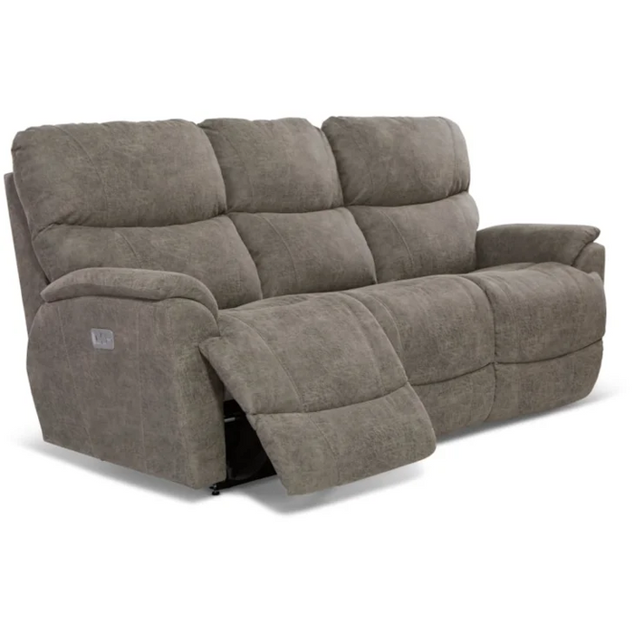 Trouper Power Reclining Sofa w/ Headrest Lumbar by La-Z-Boy