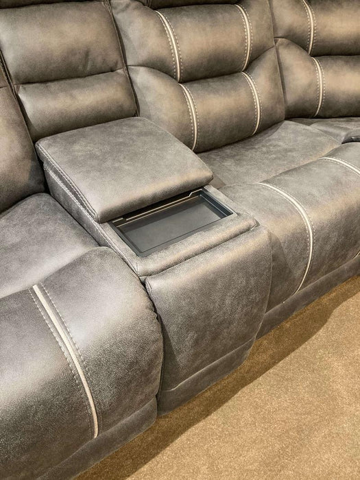 6-Piece Power Reclining Sectional with Storage Console, Arm Cup Holders by Warehouse M