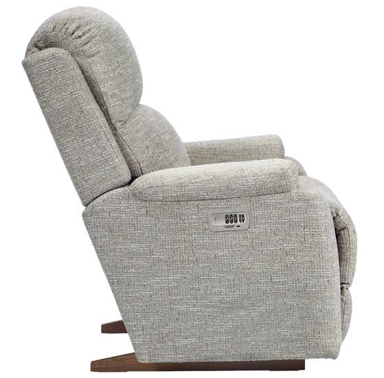 La-Z-Boy Dorian 10U755 power rocking recliner with headrest, side dimensions diagram