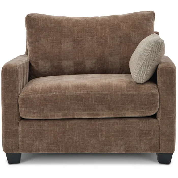 Wilmette Casual Chair and a Half with Accent Pillow by La-Z-Boy