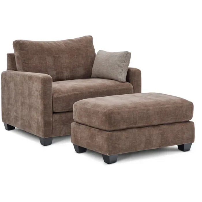 Wilmette Casual Chair and a Half with Accent Pillow by La-Z-Boy