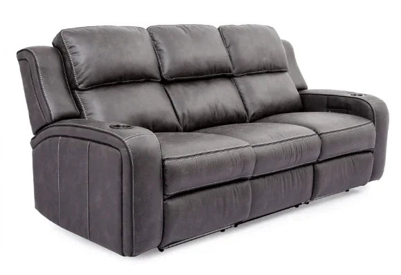 Power Headrest Reclining Sofa with Drop Down Table and Lights by Warehouse M